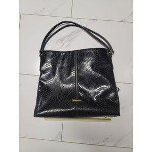 womens black leather anne klein purse